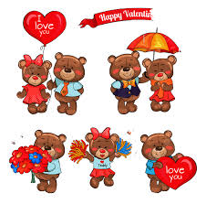 teddy bear valentine vector hd images