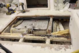 how to repair a rotten boat deck
