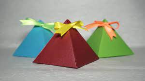 easy paper pyramid box tutorial diy