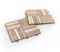 Acacia Hardwood Interlocking Patio Deck