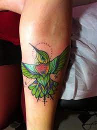 Stained Glass Tattoo Hummingbird Tattoo
