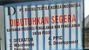 Pt hi lex cirebon produksi apa. Lowongan Kerja Pt Duckil Textile Korea Indonesia 2020 Cikupa Lowongankerjacareer Com