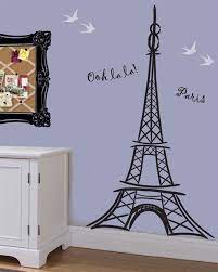 Artful Eiffel Tower Wall Decal Sticker