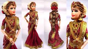 barbie south indian wedding dress up