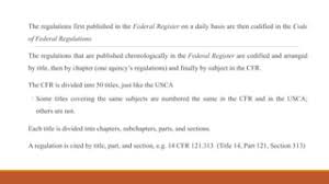 Code of federal regulations {cfr} | PPT