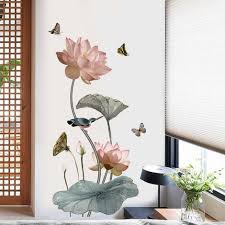 Lotus Self Adhesive Bedroom Living Room