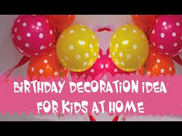 birthday decoration ideas for kids at