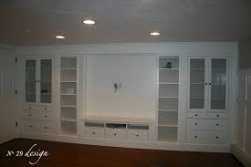 Wall Of Built Ins Out Of Ikea Hemnes
