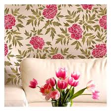 Japanese Peonies Allover Stencil