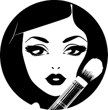 makeup model vector art icons and