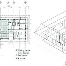 drawing of the proposed hanok a floor