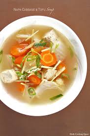 napa cabbage and tofu soup daily