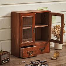 Desktop Wooden Storage Drawer Cabinet
