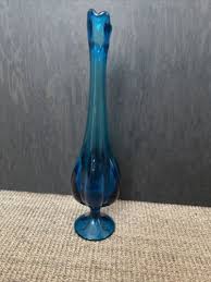 Glass Swung Footed Vase Petal Base
