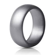 Thunderfit Silicone Rings Wedding Bands For Men 8 7 Mm Wide Gray 9 5 10 19 8mm