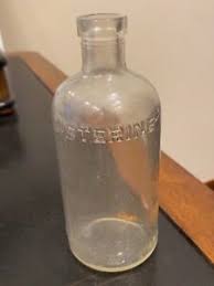 vintage glass listerine bottle lambert