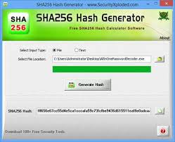 sha256 hash generator v1 5