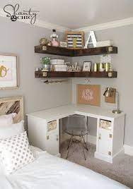 Teen bedroom decorating ideas for girls pinterest diy desk organizers. Add More Storage To Your Small Space With Some Diy Floating Corner Shelves Repin And Click For The Tutorial Home Decor Room Decor Home