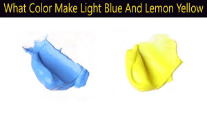lemon yellow mixing acrylic colors