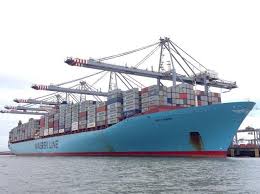 mv edith maersk becomes largest ship to