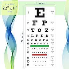 trusty eye exam chart standard snellen