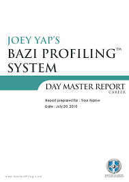 Pdf Bazi Profiling System Day Master Report Nhatminh