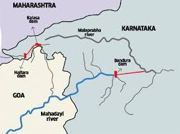 This page is about karnataka river map,contains karnataka river map,karnataka map state and districts information and facts,karnataka: Mahadayi Water Dispute Why Are Karnataka And Goa Fighting Over A River An Explainer The Economic Times