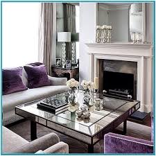 purple and silver living room decor