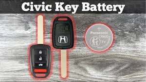 2019 honda civic key battery