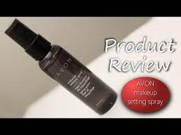 review avon makeup setting spray