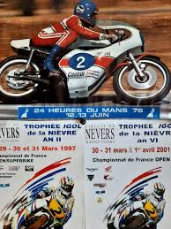Les 29 et 30 août 2020, le circuit bugatti du mans accueillera la classique de l'endurance motos. Poster Moto 24h Du Mans Yamaha 1970 1980 Catawiki