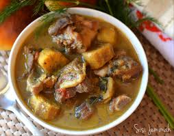 goat meat and plantain pepper soup