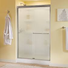 sliding semi frameless shower door