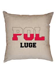 pol flag decorative linen throw cushion