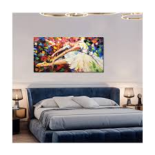 Canvas Art Hand Painted Large Ballet