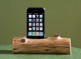 woodtec wooden log iphone ipod