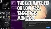 And as one might guess. Your Screen Resolution Is Below The Minimum Required 1024 X 768 On Premiere Pro Fixed 2019 Youtube
