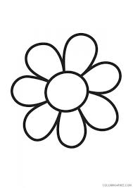 Free easy flower coloring pages. Easy Flower Coloring Pages For Toddlers Coloring4free Coloring4free Com