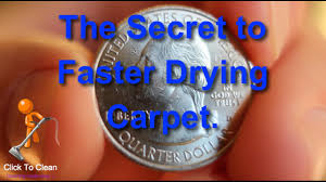 the secret to faster drying carpet