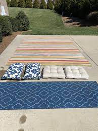 outdoor rug looking fresh and clean