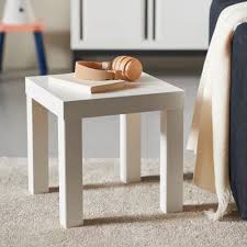 Ikea Small Lack Side Table White 13x13