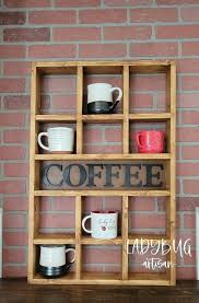 Wall Mounted Coffee Tea Mate Mugs Rack