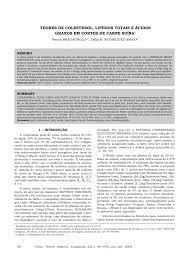 pdf teores de colesterol lipídios