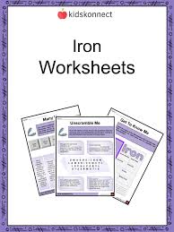 iron worksheets facts discovery