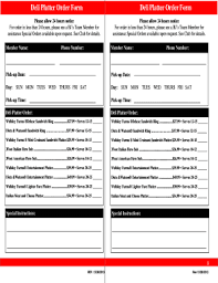 bj s catering menu form fill out and
