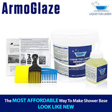 armoglaze shower base refinishing kit