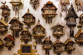 Vintage Cuckoo Clocks In Bavaria