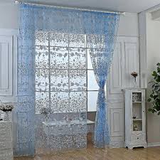 fl sheer voile curtains 1 panel rod
