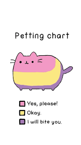 Pusheen Petting Chart Pusheen Cat Pusheen Cat Comics