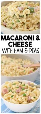 Each of these recipes uses shredded cheese. Macaroni And Cheese With Ham And Peas Butter With A Side Of Bread